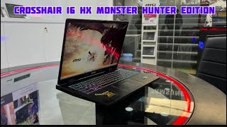 Here  New Msi Crosshair 16 HX MONSTER HUNTER EDITION  Laptop 💻 Only 1xxxx00 Lakhs [upl. by Nodnrb]