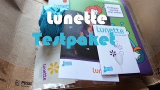 Period Talk Fluffy Mail 9  Testpaket von Lunette Unboxing  Cup  Vegan [upl. by Ainotal]