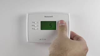 Honeywell Home RTH2300 Thermostat Advanced Programming [upl. by Khosrow]