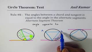 Understand Alternate Segment Theorem to find equal angles in Circle  ACT SAT  GCSE Maths [upl. by Oreste270]