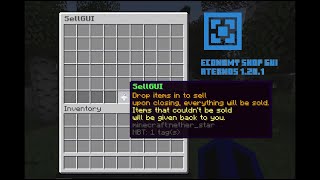 HOW TO ADD ECONOMYSHOPGUI TO YOUR ATERNOS SERVER IN TWO MINUTES 1201 [upl. by Eirruc]