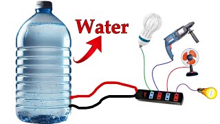 I Turn Water into a Free Lifetime Electricity 220v Amazing [upl. by Anierdna386]