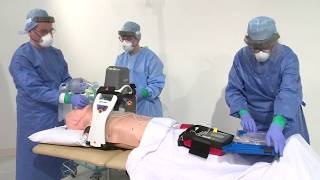 Chest compressions using LUCAS device [upl. by Dollar590]