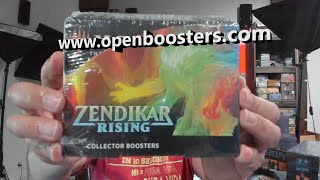 Zendikar Rising Collector whole box opening Wow this box was the worst [upl. by Anewor8]