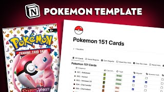 I Built a Pokemon card database in Notion [upl. by Lynnell]