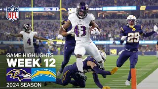 Baltimore Ravens vs Los Angeles Chargers Game Highlights  NFL 2024 Season Week 12 [upl. by Elwood271]