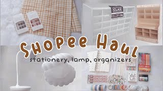 Shopee Haul 4  stationery lamp organizers [upl. by Terencio]