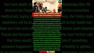 SC Warns Punjab Govt Entire State Machinery To Benews breakingnews farmersprotest shortsfeed [upl. by Sukey909]