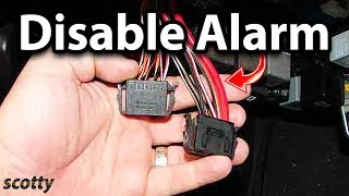 How to Disable Car Alarm [upl. by Xirdnek]