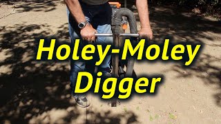 Super Fast HoleyMoley Fence Post Hole Digger [upl. by Suoiradal]