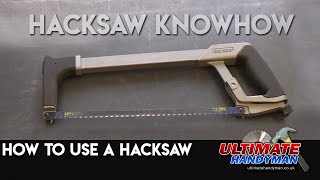 How to use a hacksaw [upl. by Shannon]