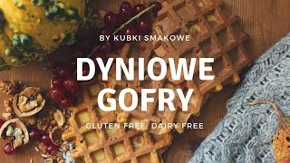 Dyniowe gofry GLUTEN FREE  Pumpkin waffles tutorialrecipe [upl. by Arinay684]