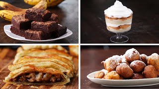 4 Desserts To Make With Ripe Bananas [upl. by Lihcox245]