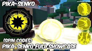 PikaSenko FULL Bloodline showcase II Shinobi Life 2 Spin codes [upl. by Nella]