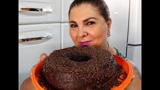 BOLO BRIGADEIRO 2 EM 1 DE MUITO FÁCIL DE FAZER SEM FARINHA POR MARA CAPRIO [upl. by Atsilac]