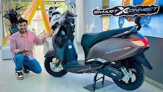 2024 New Tvs Jupiter 125 Smart X Connect  New Price Mileage Full Review  jupiter 125 [upl. by Eelanaj]