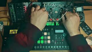 Modular Techno Jam  Digitakt Analog RYTM amp Quadrantid Swarm [upl. by Basilius772]