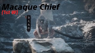 Black Myth Wukong  Macaque Chief Boss Fight First Playthrough [upl. by Chellman426]