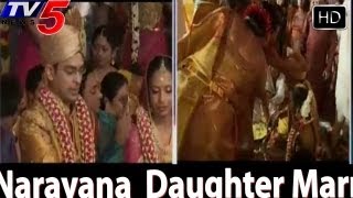 Narayana Institutions Chairman Daughter Marriage  TV5 [upl. by Odrude]