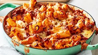 Bolognese Pasta Bake recipe  a great way to use up leftover Bolognese sauce [upl. by Notfa]