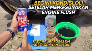 BEGINI KONDISI OLI SETELAH MENGGUNAKAN ENGINE FLUSH [upl. by Bortman]