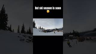 Bike park is closed but ski season is near￼￼ sendygear mtb skiing [upl. by Etra]