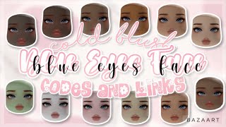 Blue Eyes Cold Blushy Cute Girl Makeup Faces ALL HEADS amp SKIN TONES  Bloxburg Berry Avenue [upl. by Novyar]