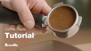 The Bambino® Plus  How to tamp and trim for the perfect espresso shot  Breville USA [upl. by Lamek]