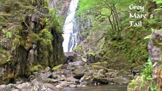 Grey Mares Tail Waterfall  Kinlochleven Scotland [upl. by Tullus]