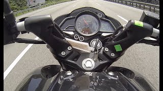 Modenas Pulsar NS200 Top Speed Test [upl. by Nitsrek450]