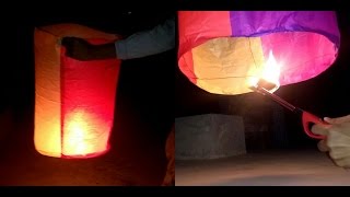 Make an Amazing Hot air Balloon Sky lantern  DIY [upl. by Lledyr]