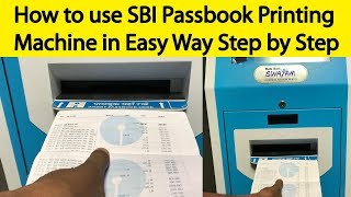 How to Use SBI Passbook Printing Machine Easily  Tamil Banking [upl. by Charity]