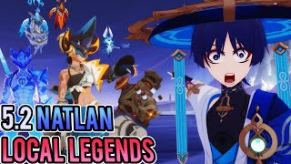 OnePhasing All 52 Natlan Local Legends with C6 R5 Wanderer Genshin Impact [upl. by Stephen]