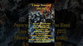 5 Songs Powerwolf 2013  2023 powerwolf heavymetal metal music [upl. by Jerol214]