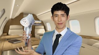 ✈️ 4K ASMR  LUXURY First Class Flight Attendant Experience [upl. by Buffo694]