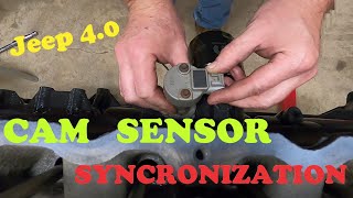 Cam Sensor Synchronization on a Jeep 4 0 engine [upl. by Drawyeh203]