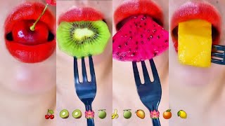 asmr 🍒 과일먹방 체리 키위 망고 메론 용과 루비자몽 FRUIT mukbang CHERRY KIWI MANGO MELON DRAGON AND RUBY JAMON [upl. by Enileuqkcaj986]