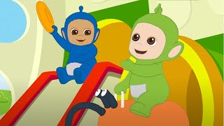 Tiddlytubbies Season 1 ★ Tiddlytubbies Playing Catch with Frisbee ★ Tiddlytubbies 2D Full Episodes [upl. by Fee]