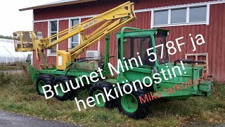 Bruunett Mini 578F  Vieläpä henkilönostimella [upl. by Onaicram465]