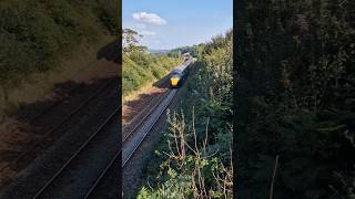 GWR IET 802017  802003 H Code 1C80 padd  Penzance racing past Probathic Road OB train class802 [upl. by Airotnes]