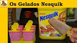 Os gelados de Nesquik  receita rápida e fácil [upl. by Ecenahs]