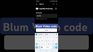 Liquidity Pool Guide Blum Video code task Blum LiquidityBlumcode [upl. by Idoj]