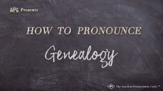 How to Pronounce Genealogy Real Life Examples [upl. by Aisilef]