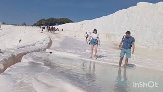 Denizli pamukkale travertenleri 1ci bölüm [upl. by Ahtilat]