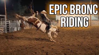 Bronc Riding Practice  Oct 3118  Veater Ranch [upl. by Annais]