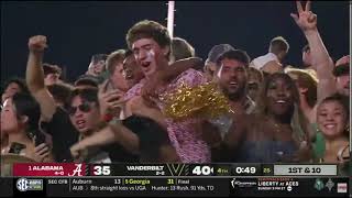 Vanderbilt BEATS No1 ALABAMA [upl. by Lazar]