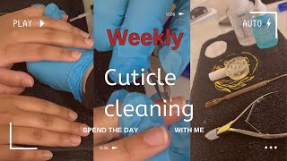 Cuticle cleaning selfcare visit to a salon in london [upl. by Noivad]