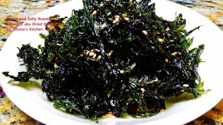 Korean Roasted Sweet and Salty Dried Seaweed Chips 건파래볶음 by Ommas Kitchen [upl. by Sullivan]