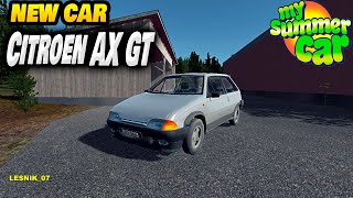 NEW CAR Citroen AX GT I My Summer Car [upl. by Somisareg328]