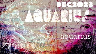 Aquarius Create the Peace You Desire December 2023 Tarot [upl. by Sedrul]